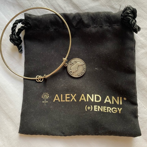Alex and Ani Silver Taurus Zodiac Sign Bracelet - Picture 9 of 10